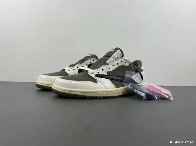 SCOTT OG AIR 1 JORDAN LOW DM7866-200 TRAVIS X MEDIUM OLIVE 0503